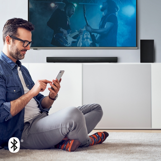 Παρουσιάζει το soundbar